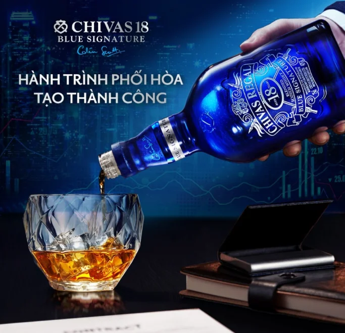 Chivas 18 năm (YO) Blue Signature