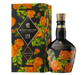 Royal Salute 21YO The Richard Quinn Orange Roses Edition II (Hoa Hồng)