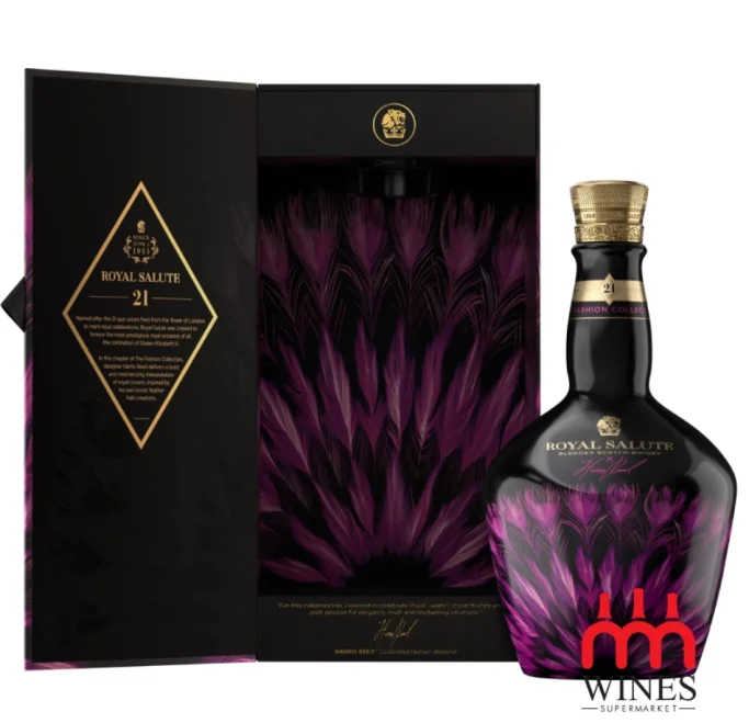 Royal Salute 21 Harris Reeded Fuchsia