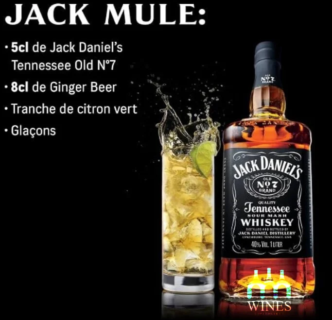 Jack Daniel's Old No 7 Tennessee Whiskey 1Litre