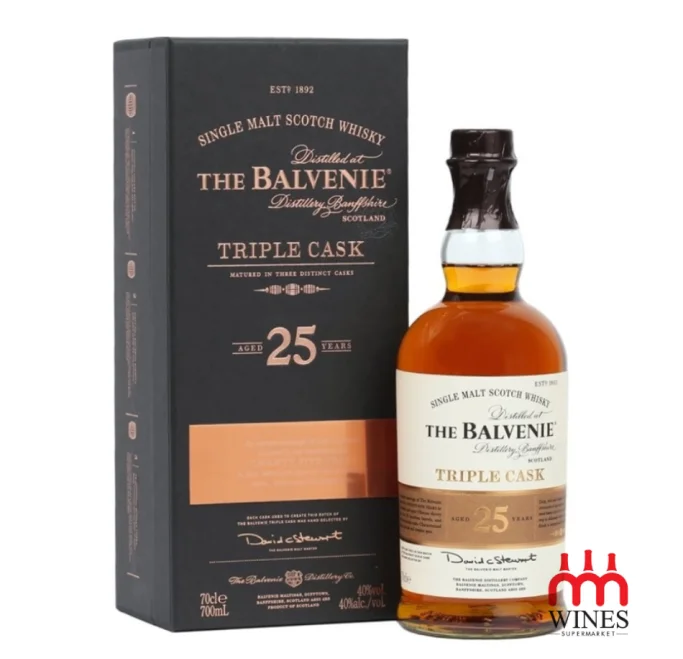The BALVENIE 25YO TRIPLE CASK