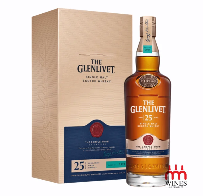 THE GLENLIVET 25YO THE SAMPLE ROOM DOUBLE OAK FINISH