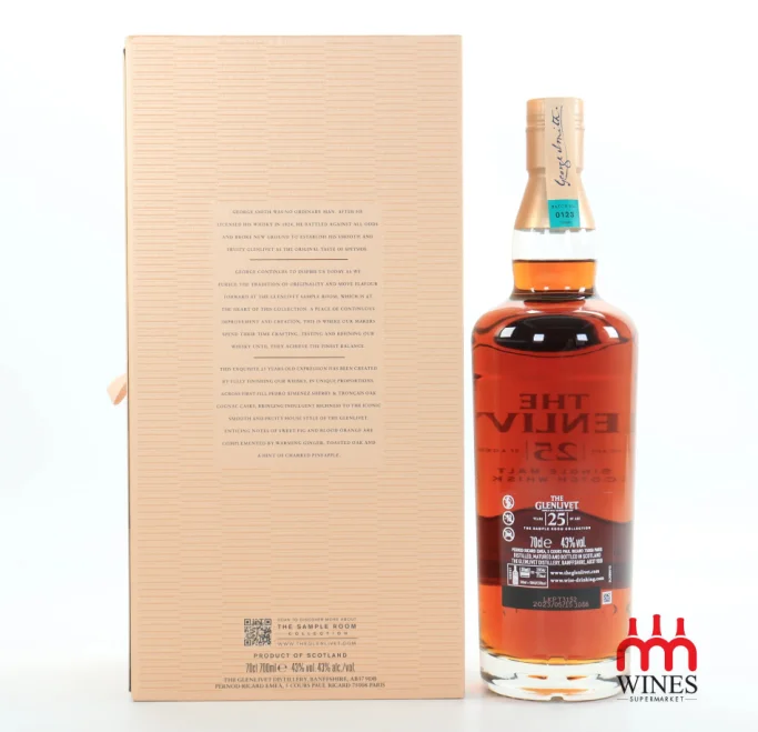 THE GLENLIVET 25YO THE SAMPLE ROOM DOUBLE OAK FINISH