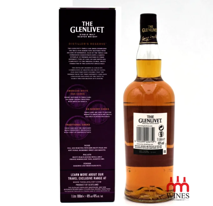  Glenlivet Triple Cask (Tím) Matured Distillers Reserve