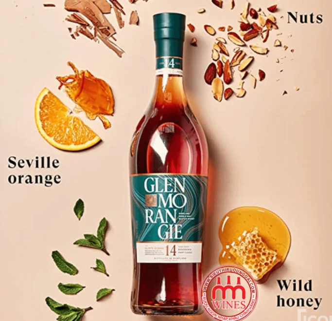 The GLENMORANGIE THE QUINTA RUBAN 14YO