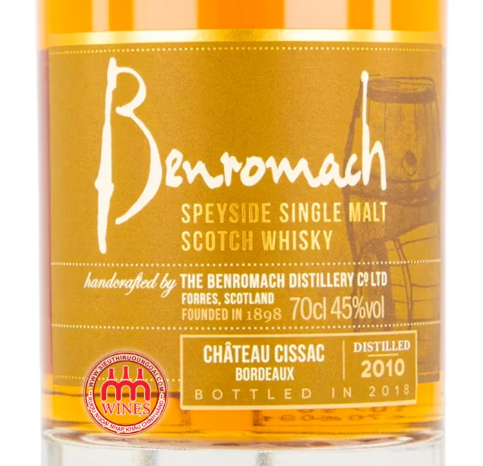 Benromach Speyside Wood Finish Chateau Cissac 2010–2018