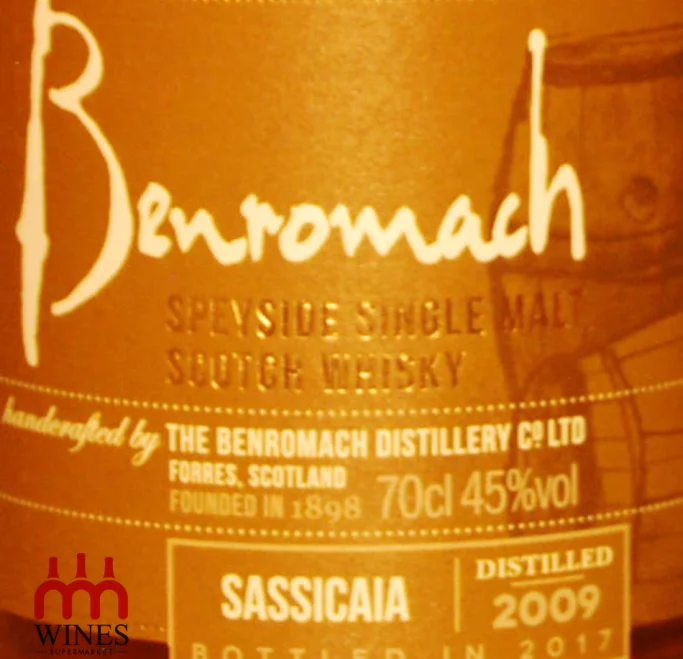Benromach Speyside Wood Finish Sassicaia 2009-2017