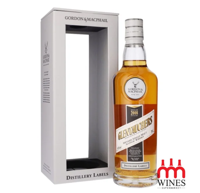 G&M Distillery Label Glentaucher 2008