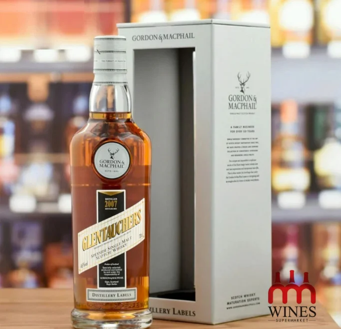 G&M Distillery Label Glentaucher 2008