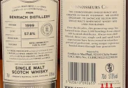 G&M Connoisseur Choice Benriach 1999 22YO 57.8% Refill Sherry Butt