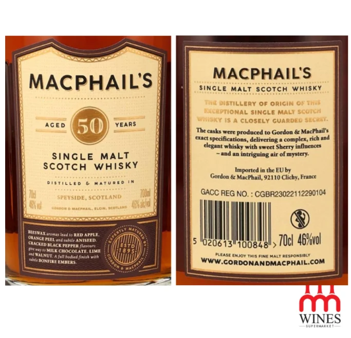 G&M Macphail’s 50YO