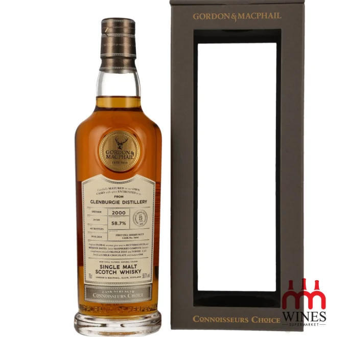 G&M Connoisseur Choice Glenburgie 2000 23YO 58.7% 1st Fill Sherry Butt 