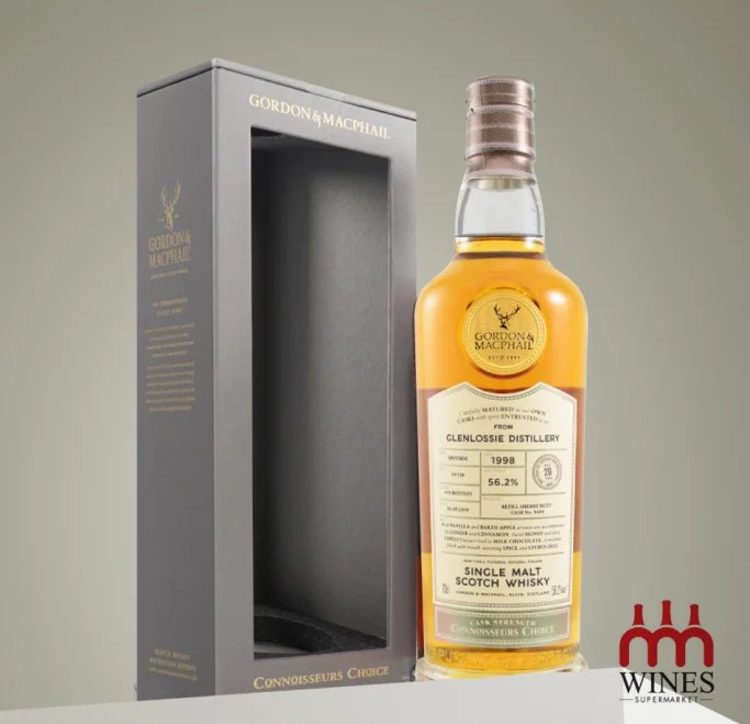 G&M Connoisseur Choice Glenlossie 1998 20YO 56.2% Refill Sherry Butt 