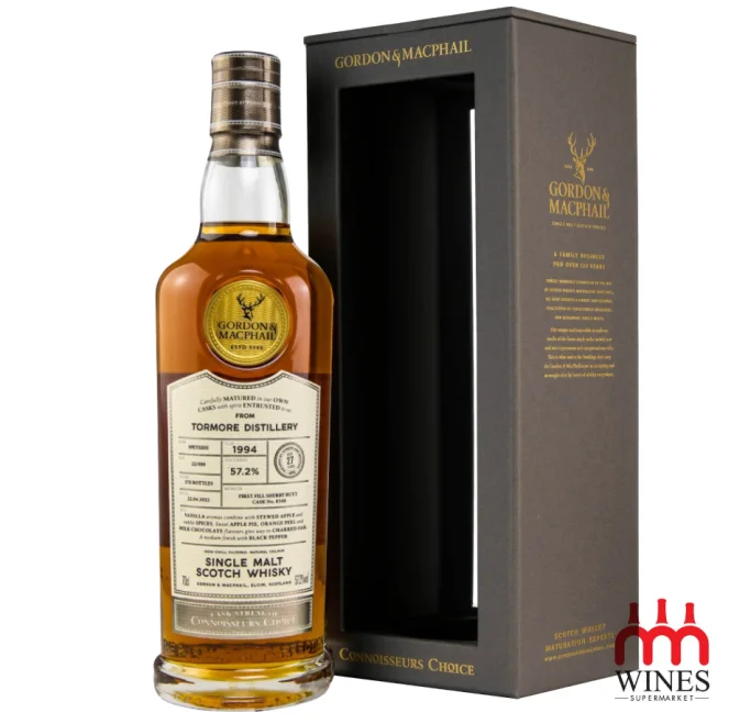 G&M Connoisseur Choice Tormore 1994 27YO 57.2% 1st Fill Sherry Butt 