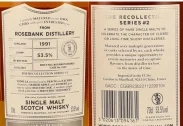 Rosebank 1991 31YO 53.5% Refill Bourbon Barrel – Recollection 2