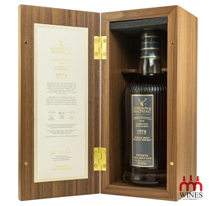 Glenlivet 1976 45YO 43.1% Refill Sherry Hogshead
