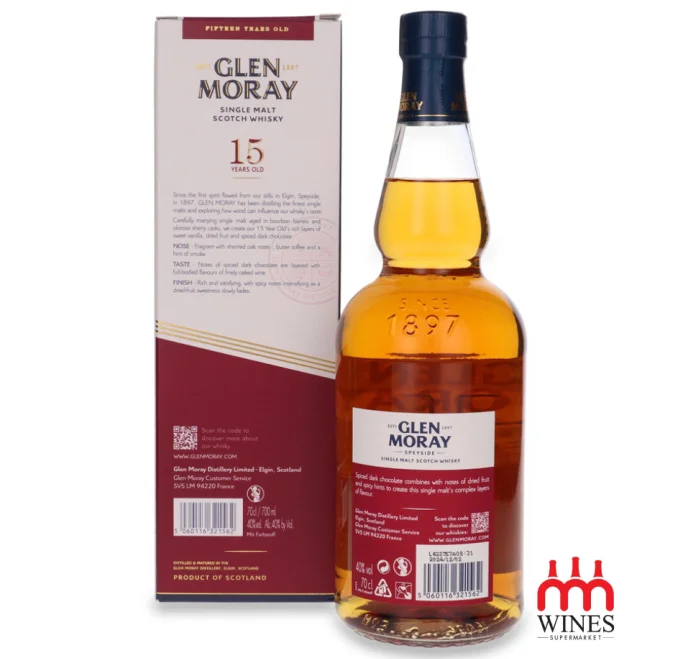 Glen Moray 15 year old Single Malt Whisky