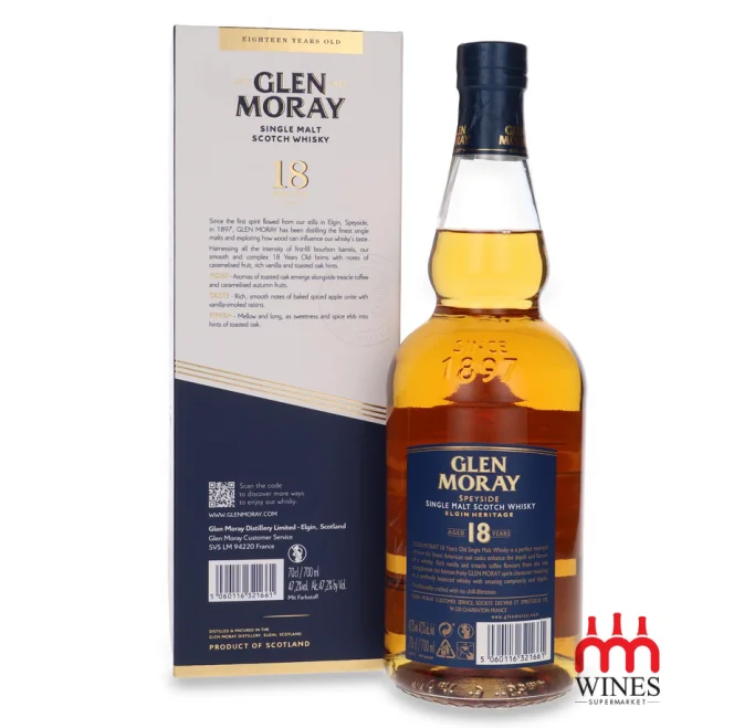Glen Moray 18 year old Single Malt Whisky