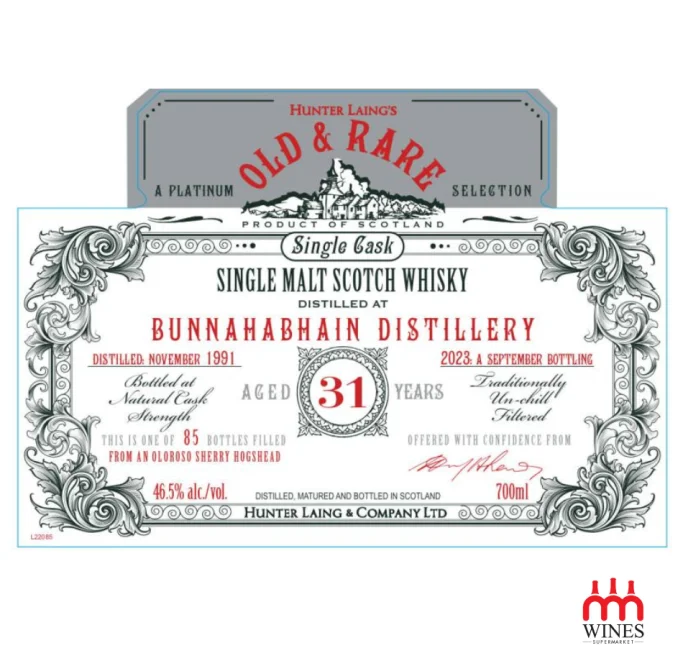 Old & Rare, Bunnahabhain 1991, 31 Years Old