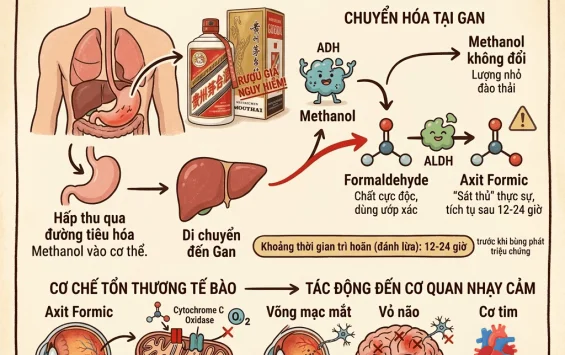 Rủi ro sức khỏe khi sử dụng rượu Mao Đài giả