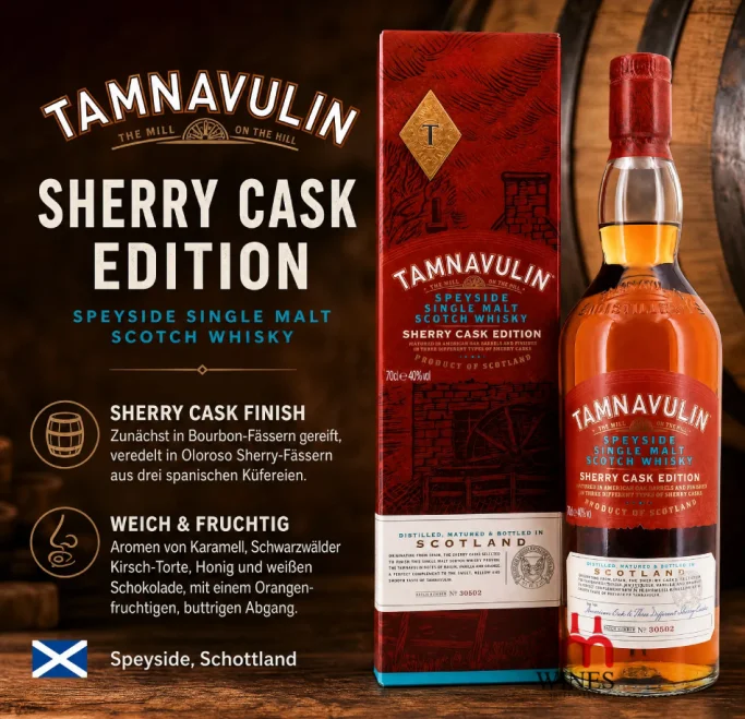 Tamnavulin Sherry Cask Speyside Scotland