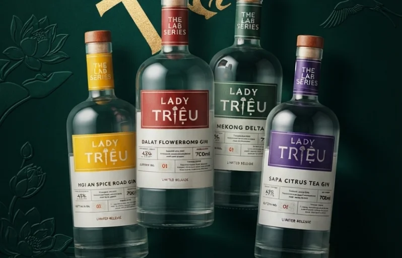 Bộ sưu tập rượu Lady Trieu: Nguồn gốc và hệ sinh thái Gin