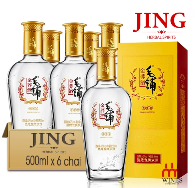 Rượu MAOPU Kều Mạch Vàng 500ml x 6 Chai