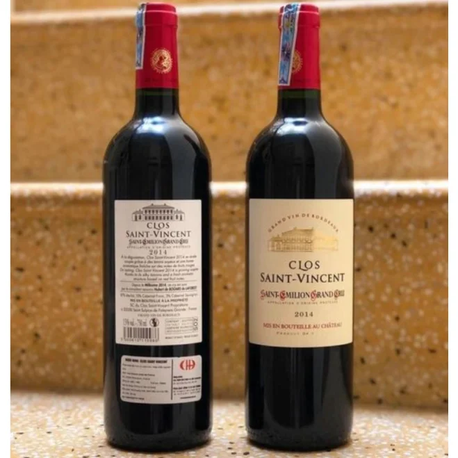 mua rượu Clos Saint Vincent chính hãng, giá rượu Clos Saint Vincent Saint Emilion, phân phối rượu vang Pháp cao cấp, địa chỉ bán vang Saint Emilion, mua vang Pháp làm quà tặng.