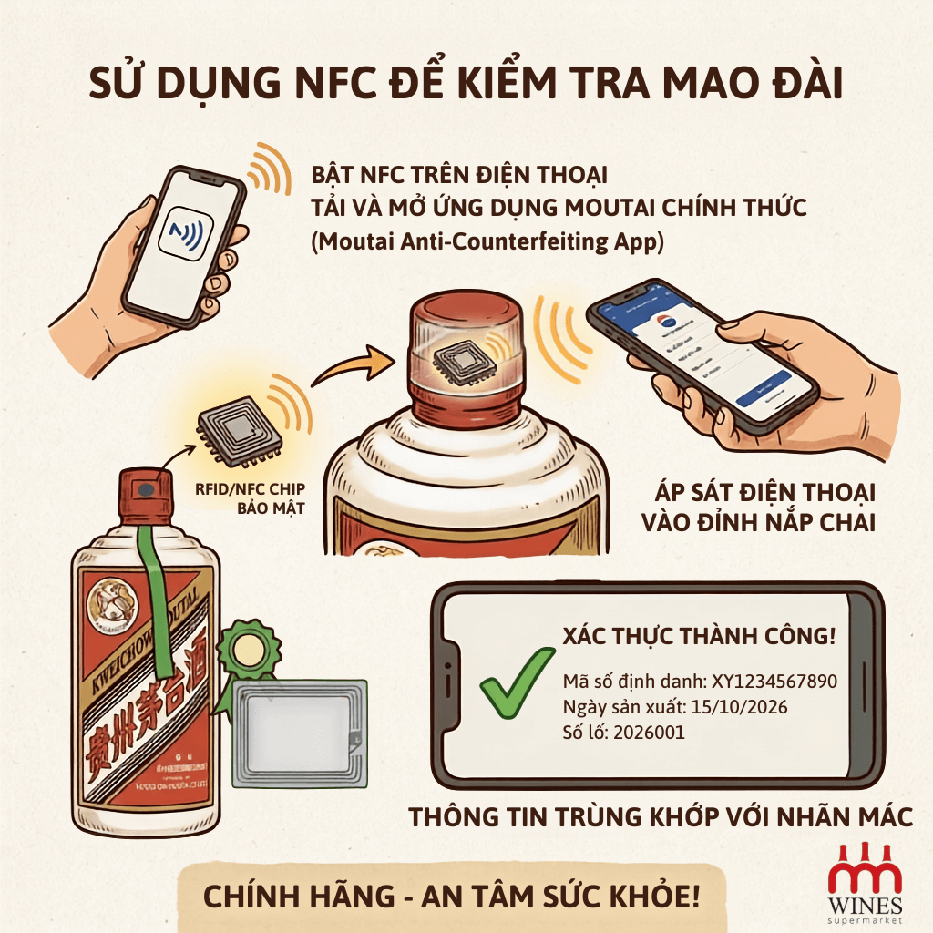 phân biệt rượu Mao Đài Phi Thiên