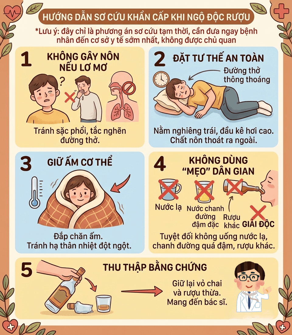 cách xử lý khi uống rượu giả
