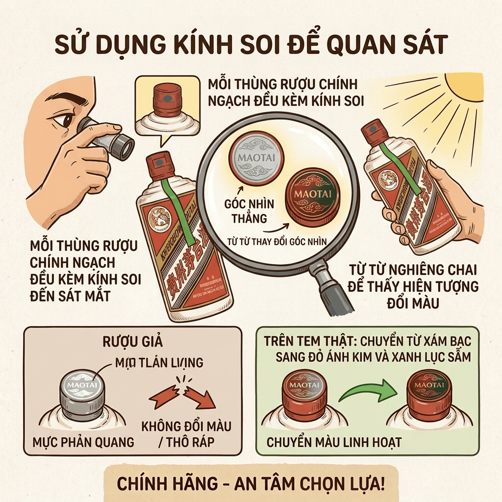 phân biệt rượu Mao Đài Phi Thiên