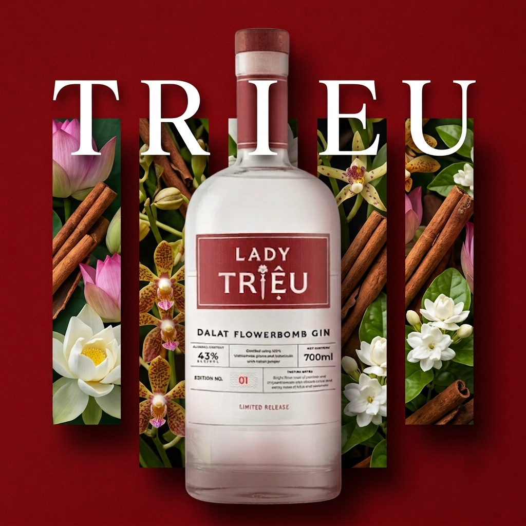 Lady Trieu Lab Series Dalat Flowerbomb Gin