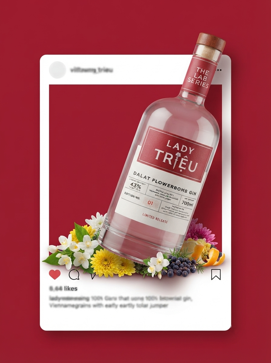 Lady Trieu Dalat Flowerbomb Gin