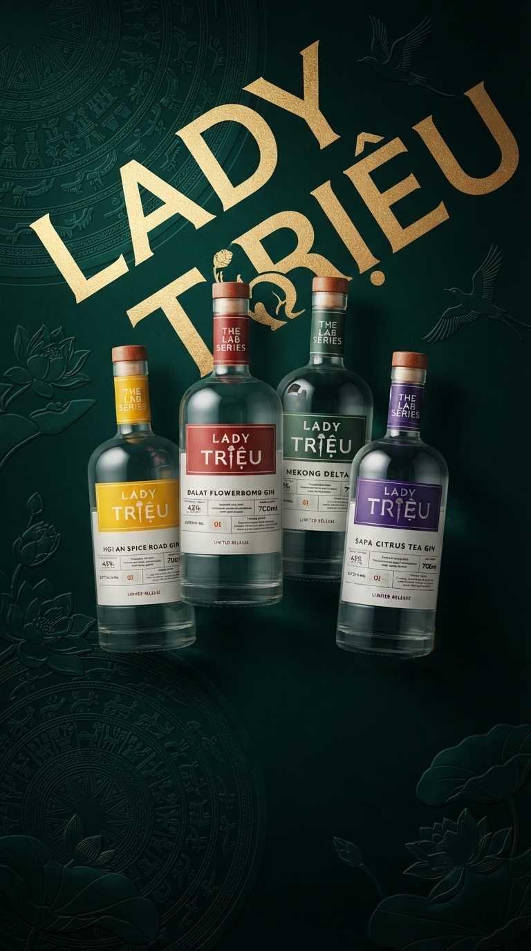 bộ sưu tập rượu Lady Trieu